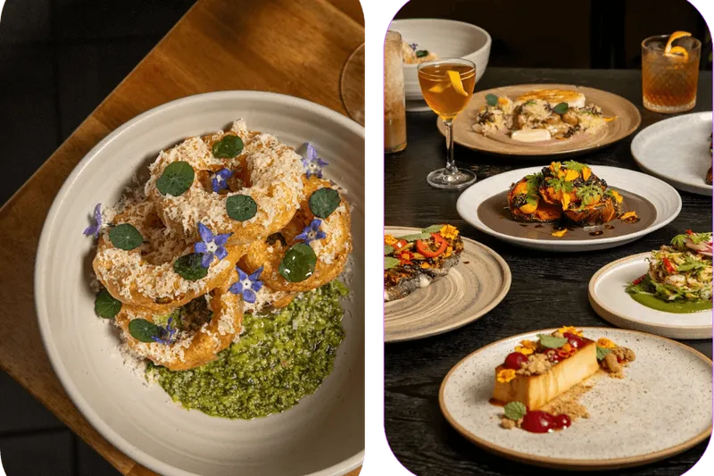 Wood-fired dishes at Lilia Comedor