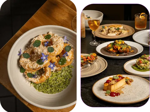Wood-fired dishes at Lilia Comedor