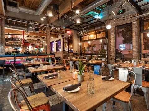 Interior dining room at Puesto La Jolla