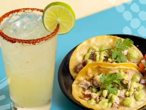 Tacos and margarita from Solita Tacos & Margaritas